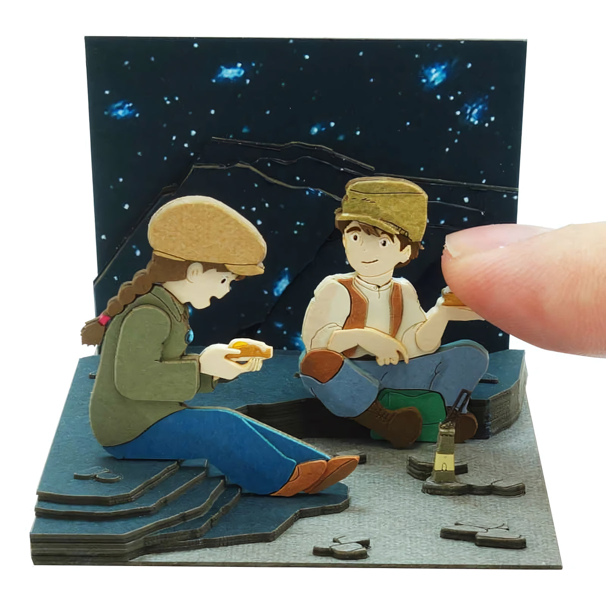 Das Schloss im Himmel - Abendessen - Paper Art Box