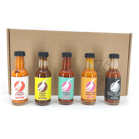 5er Geschenkset Mild-Hot (5 x 50 ml) - Scharfe Sauce