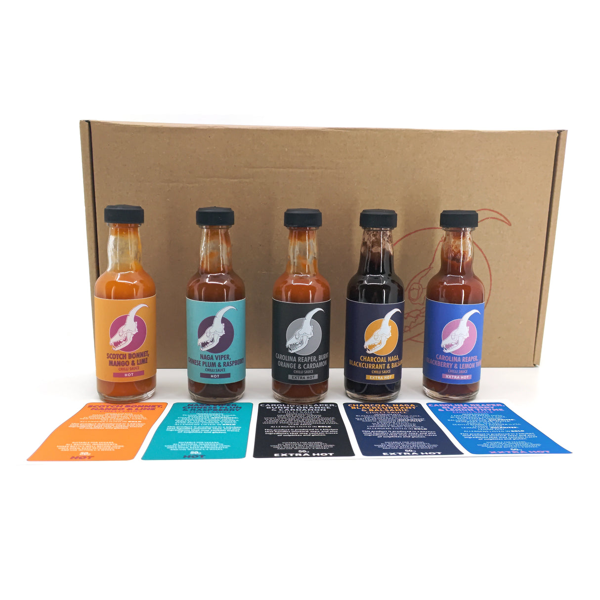 5er Geschenkset Xxtra Hot (5 x 50 ml) - Scharfe Sauce