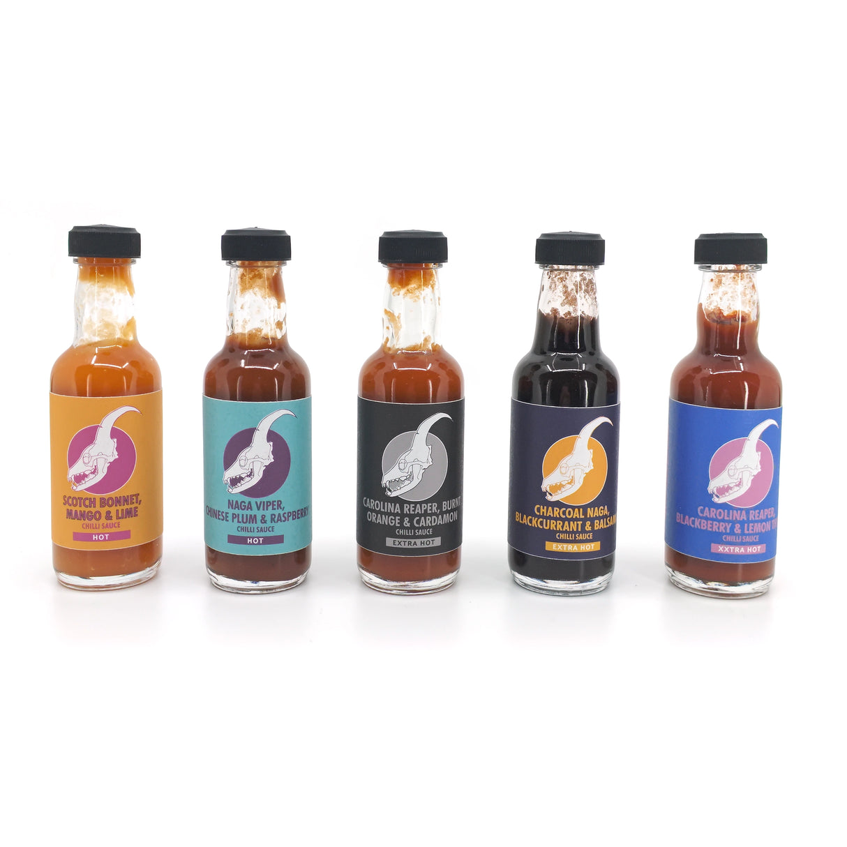 5er Geschenkset Xxtra Hot (5 x 50 ml) - Scharfe Sauce