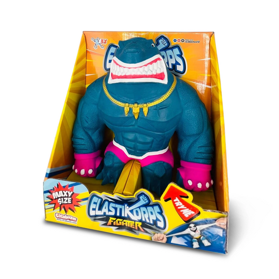 Elastikorps - Fighter Blue Shark (24 cm) - Dehnbare Actionfigur