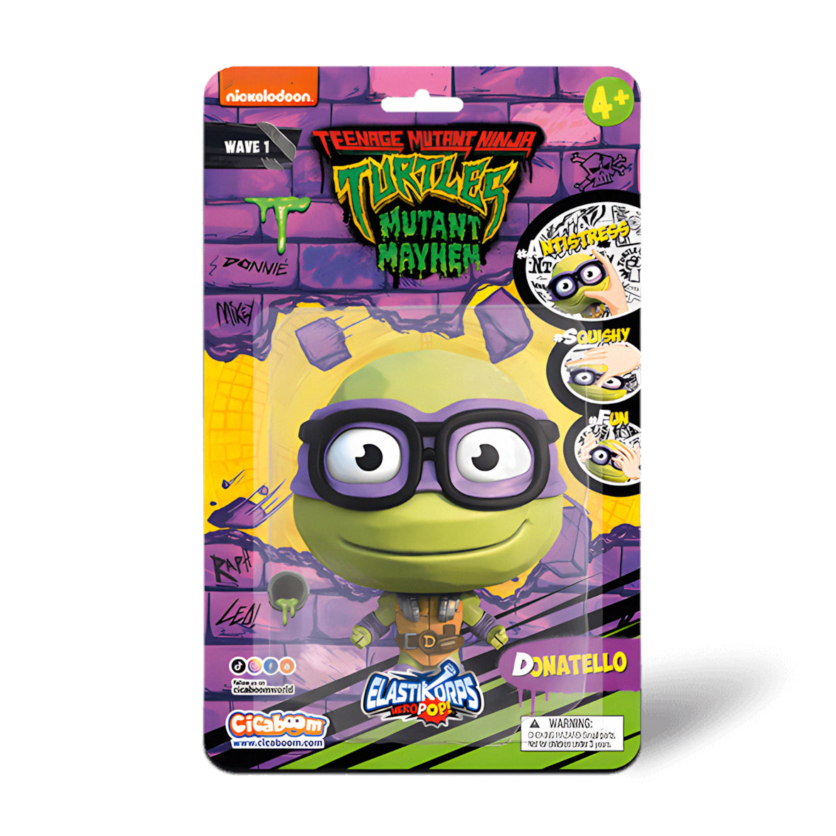 HeroPop Teenage Mutant Ninja Turtles - Donatello (10 cm) - Verformbare Figur