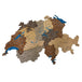 Enjoy The Wood - Schweiz - 3D Karte aus Holz