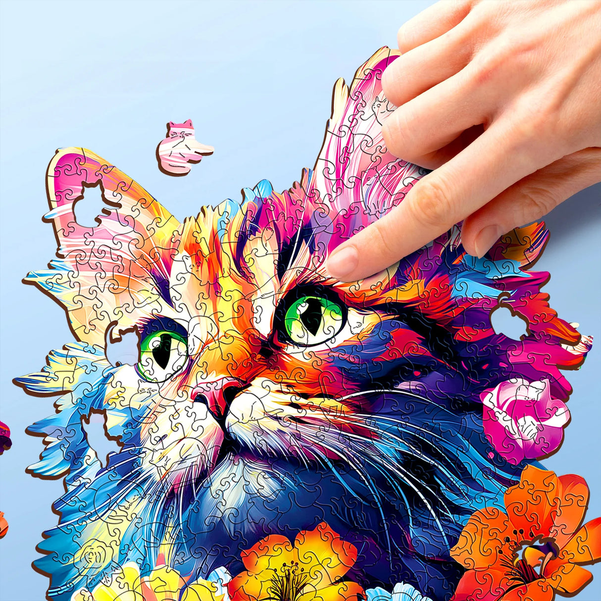 Katze (200 Teile) - Holzpuzzle