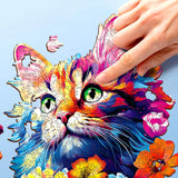 Katze (200 Teile) - Holzpuzzle
