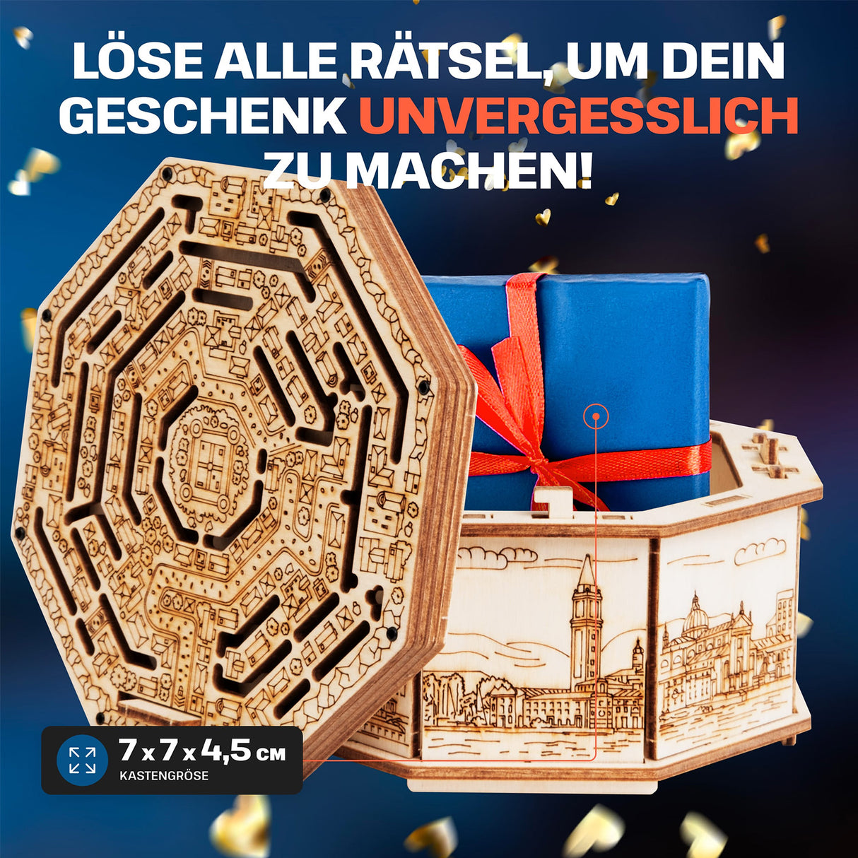 Boîte à secrets "Labyrinthe" - kit boîte à puzzle