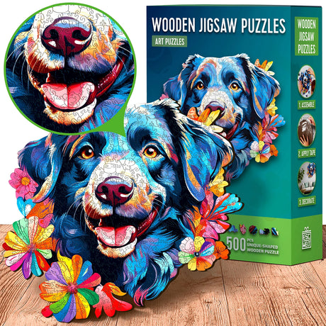 Hund (200 Teile) - Holzpuzzle