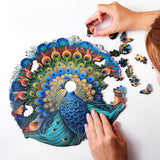 Pfau (200 Teile) - Holzpuzzle