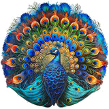 Pfau (200 Teile) - Holzpuzzle