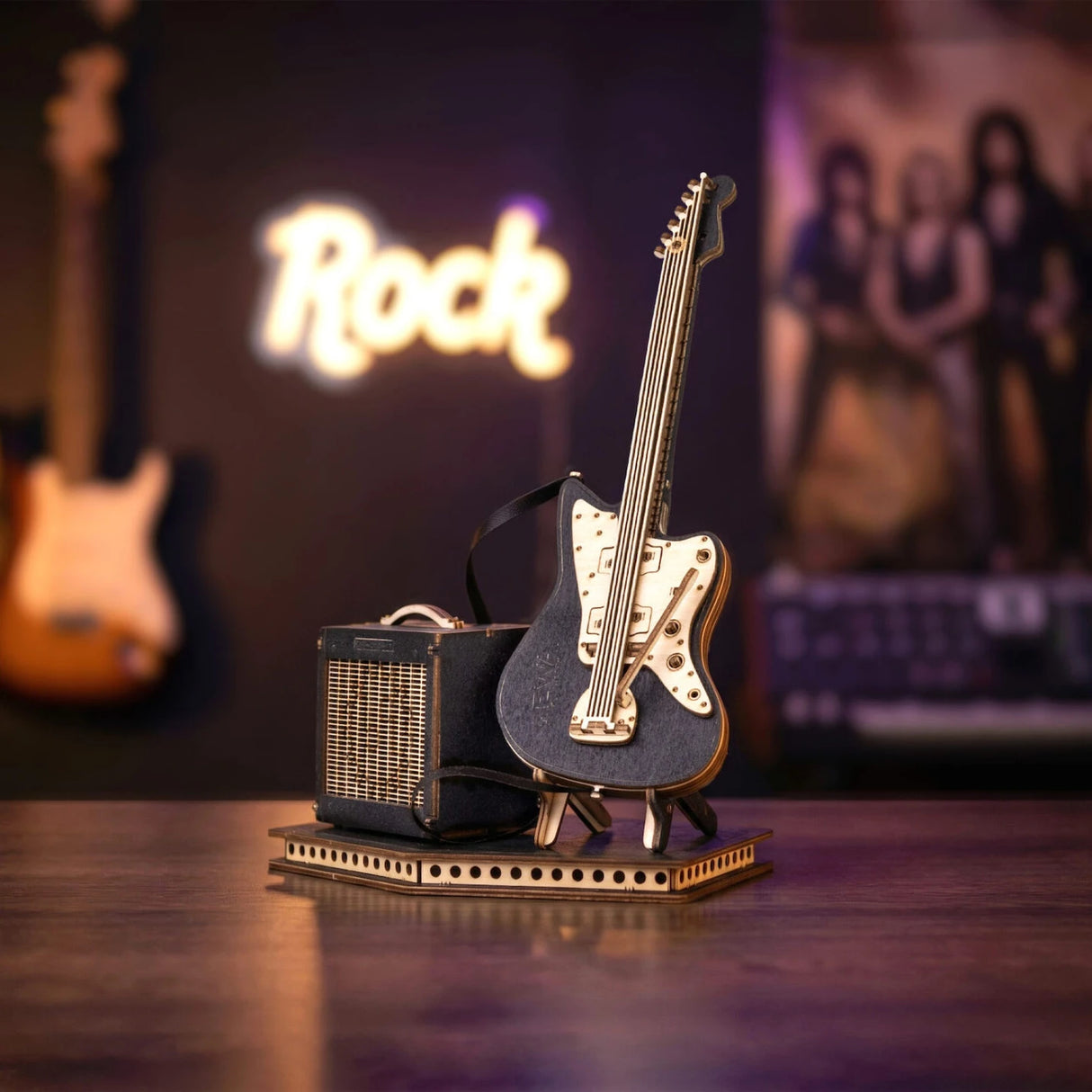 Black Guitar - 3D Holzbausatz