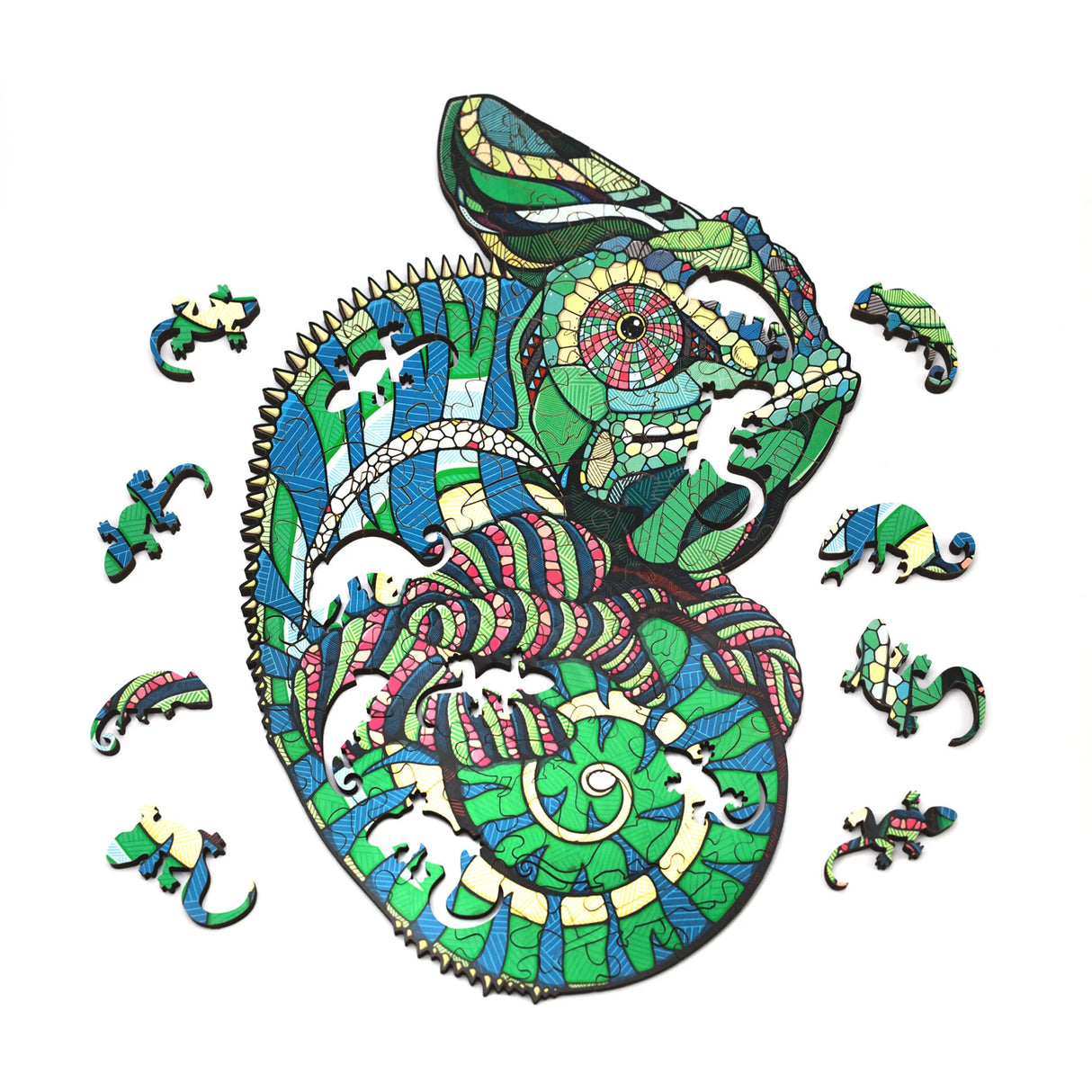 Chameleon (111 Teile) - Holzpuzzle