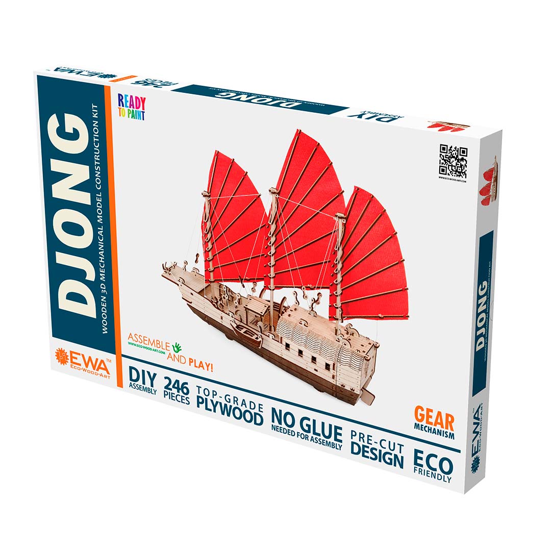 Asiatisches Schiff (Djong) - 3D Holzbausatz