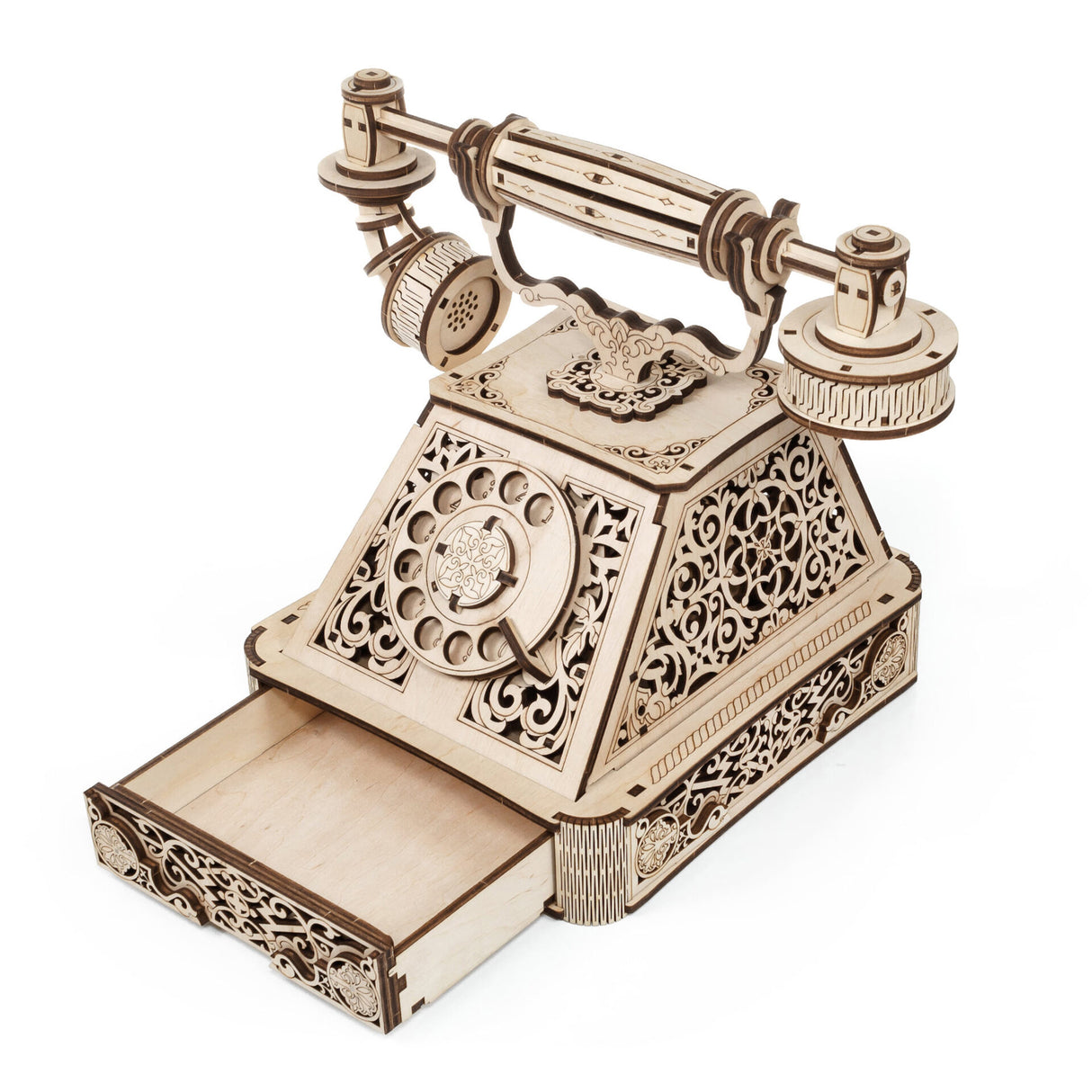 Retro Telefon - 3D Holzbausatz