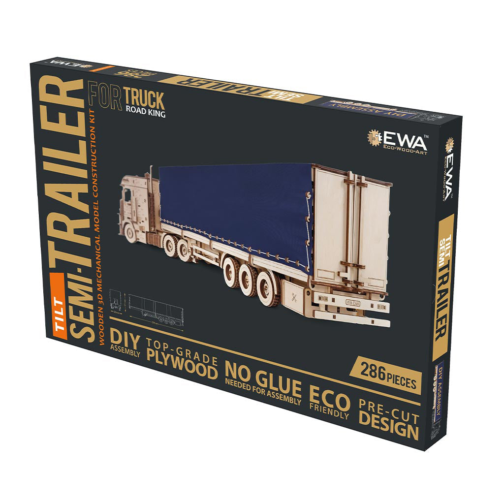 Sattelauflieger für Road King - 3D Holzbausatz