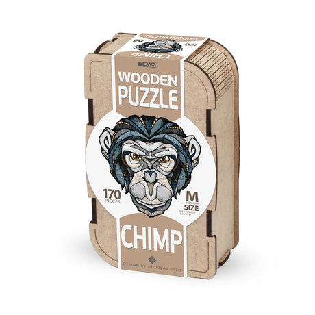 Schimpanse (170 Teile) - Holzpuzzle
