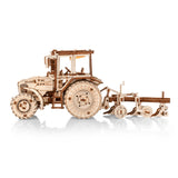 Traktor 82.3 mit Pflug - 3D Holzbausatz