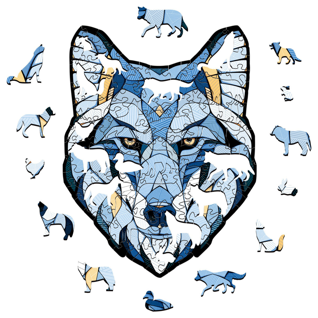 Wolf ( 260 Teile) - Holzpuzzle