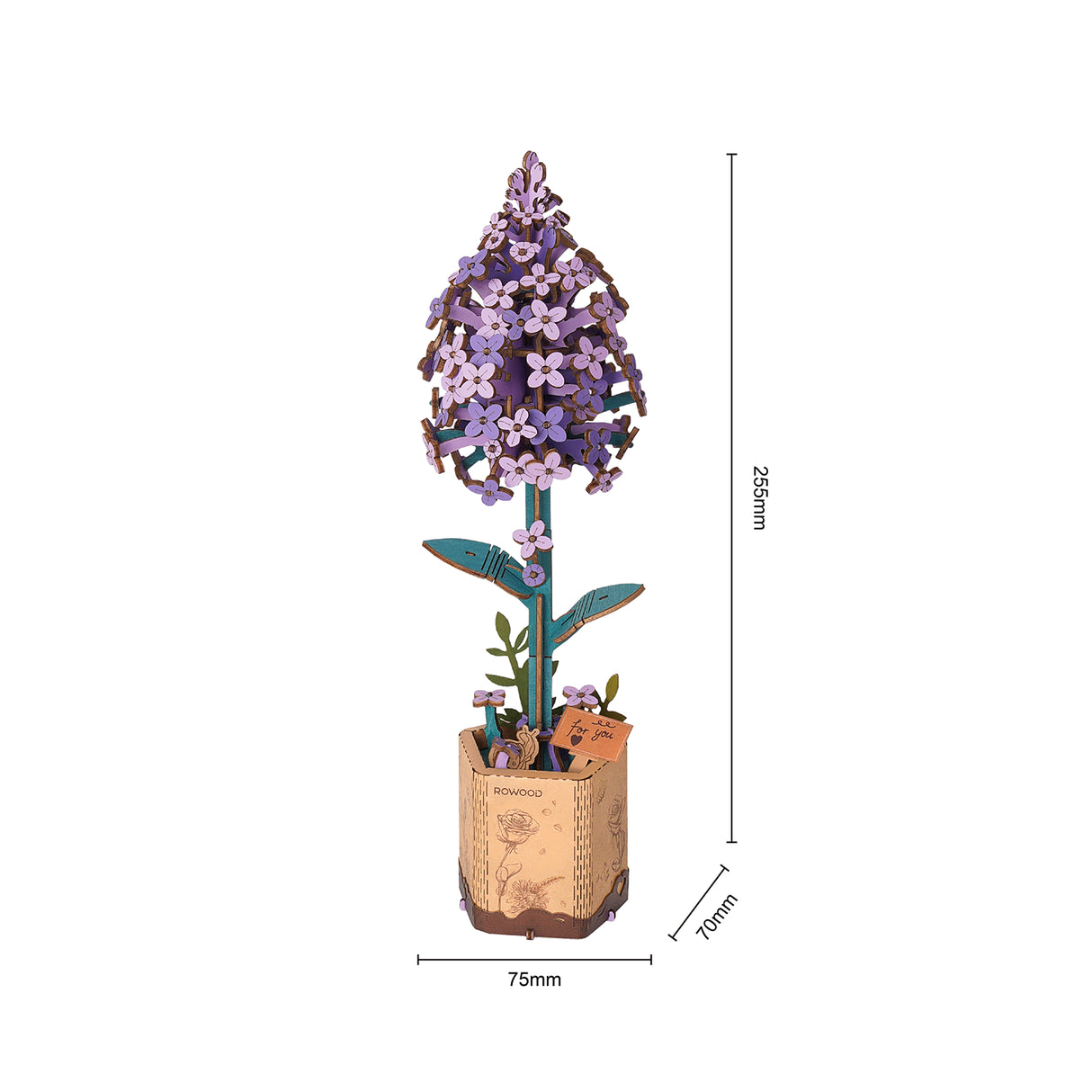 Flieder - Holzbausatz Blume