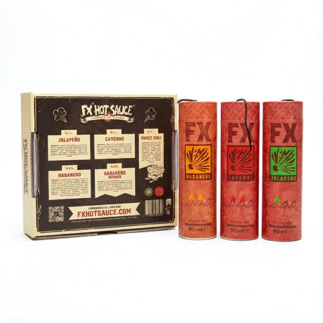 3er Geschenkset (3x 90 ml) - Scharfe Sauce