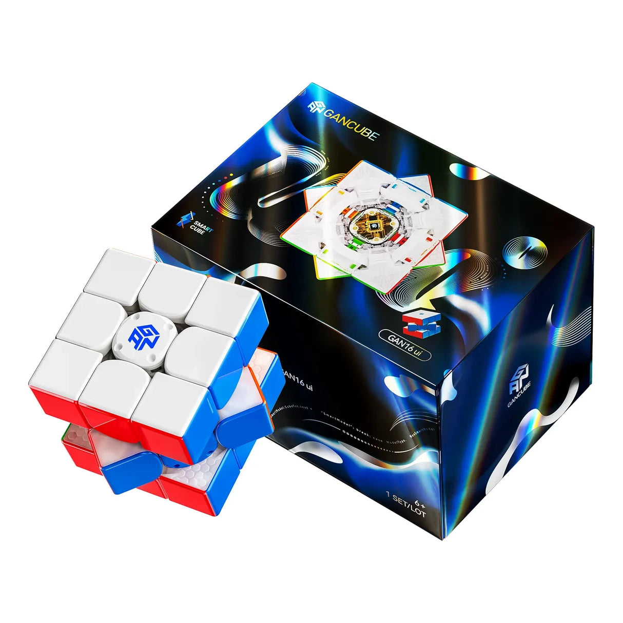 GAN 16 UI MagLev Max Smart Cube 3x3 stickerless mit GANCUBE Originalverpackung