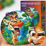 Giraffe (200 Teile) - Holzpuzzle