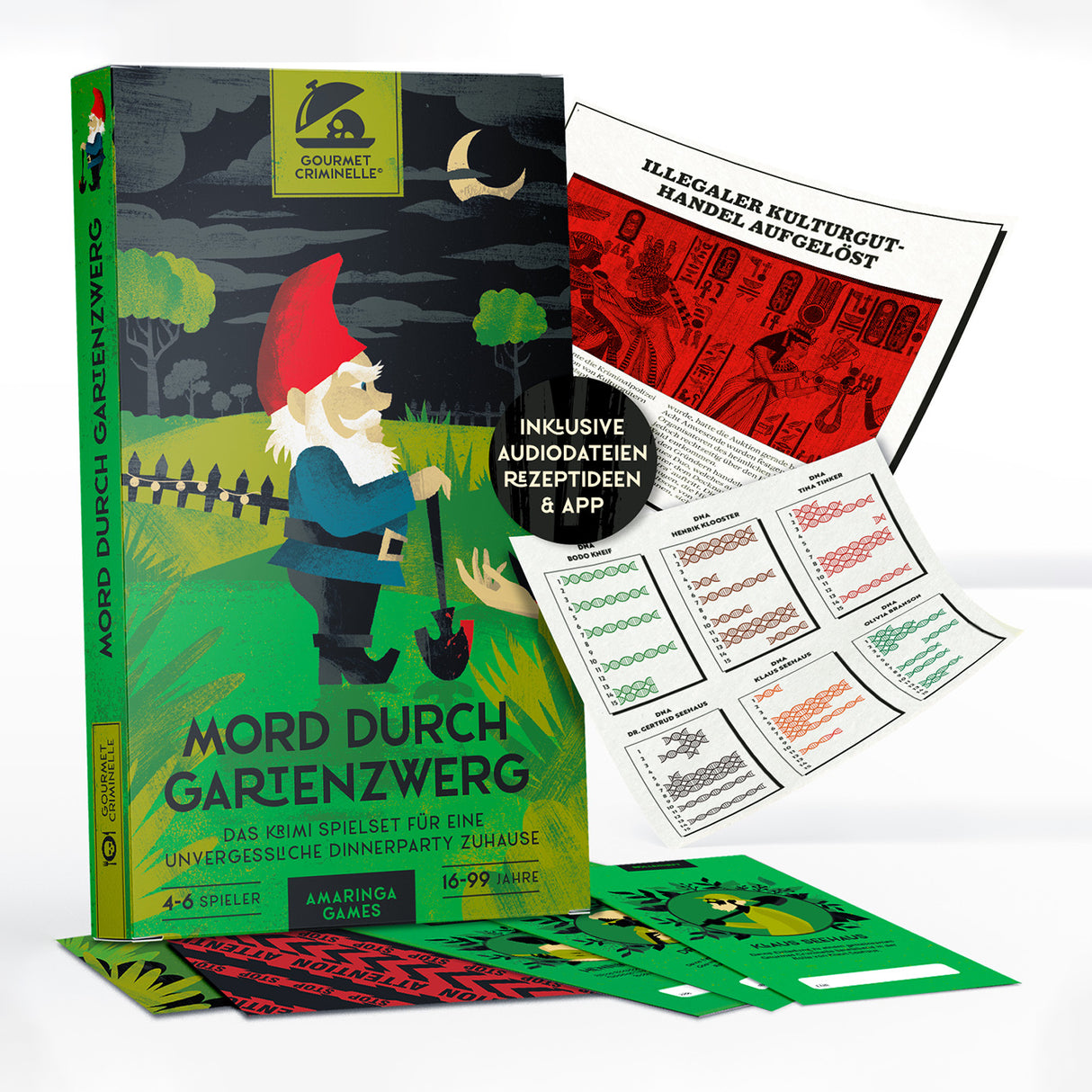 Meurtre par un nain de jardin - dîner mystère de meurtre