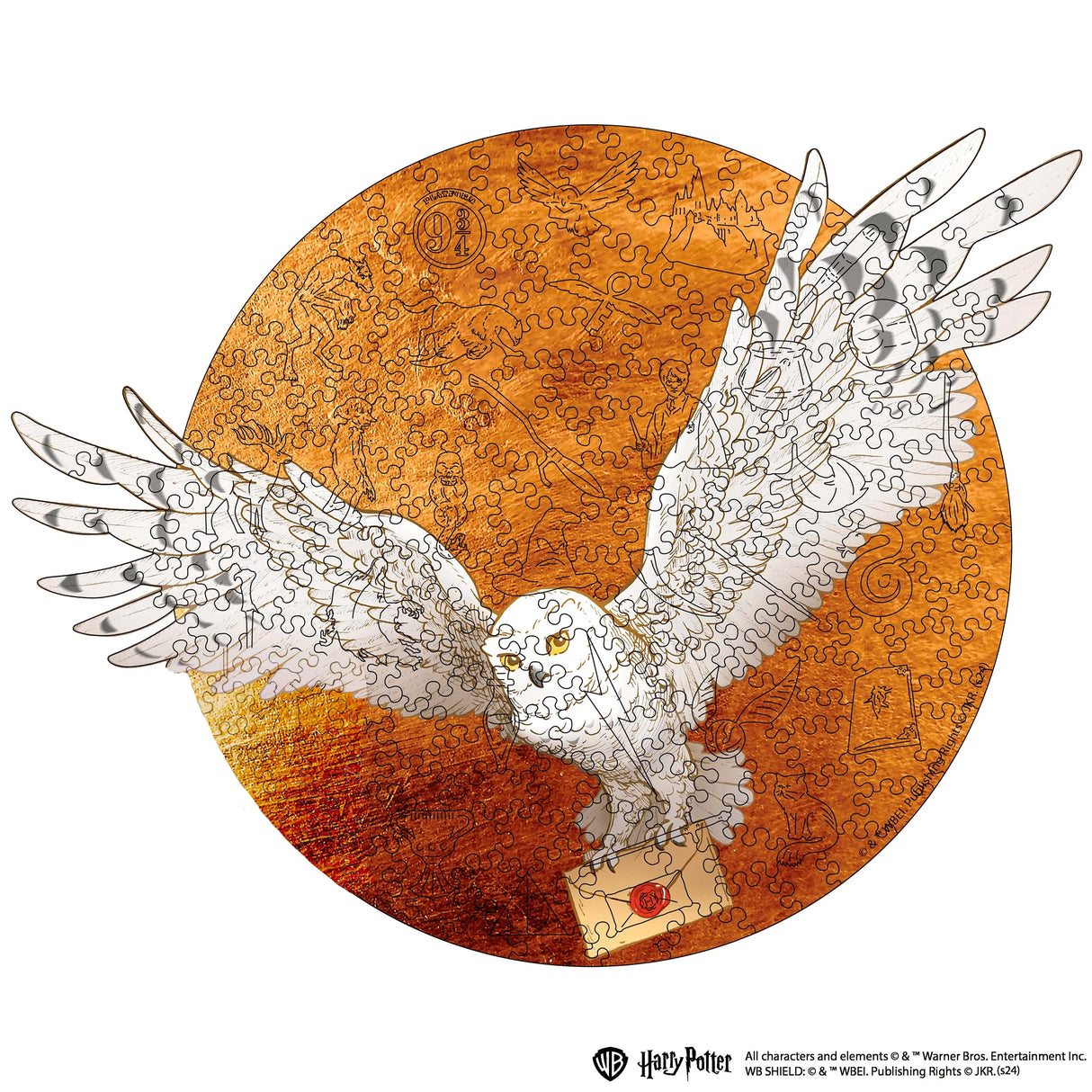Harry Potter - Hedwig (124 Teile) - Holzpuzzle