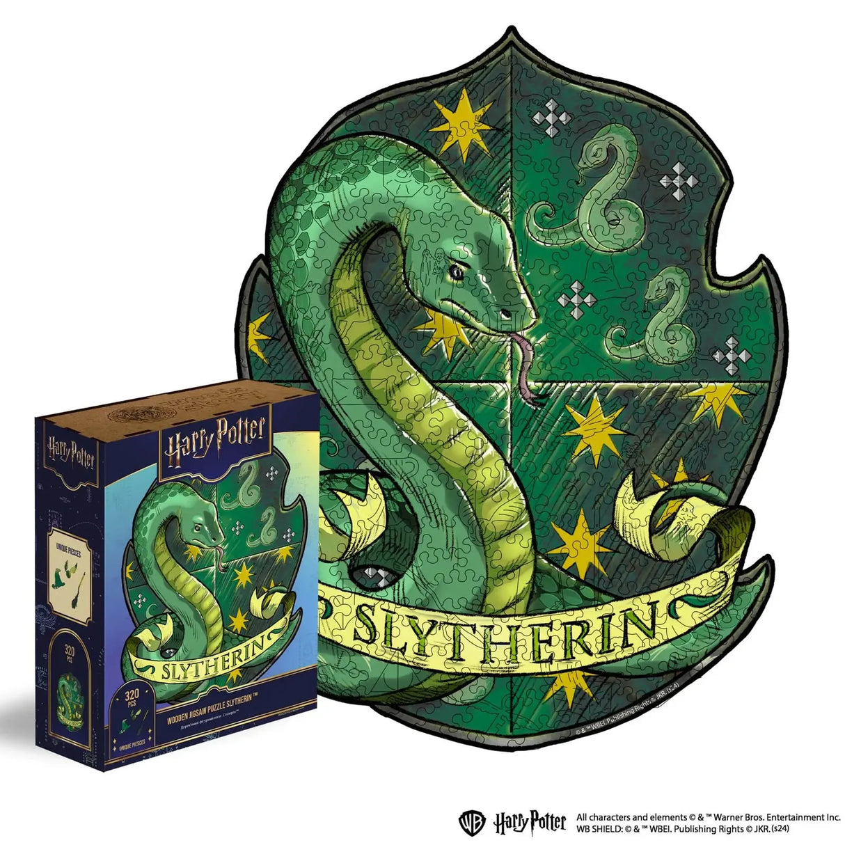 Harry Potter - Slytherin (257 Teile) - Holzpuzzle