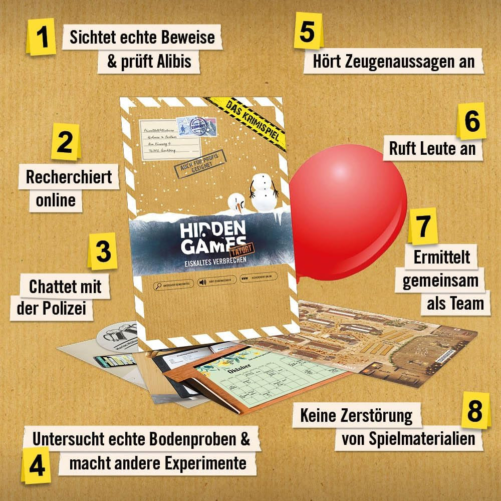 Eiskaltes Verbrechen - Krimispiel
