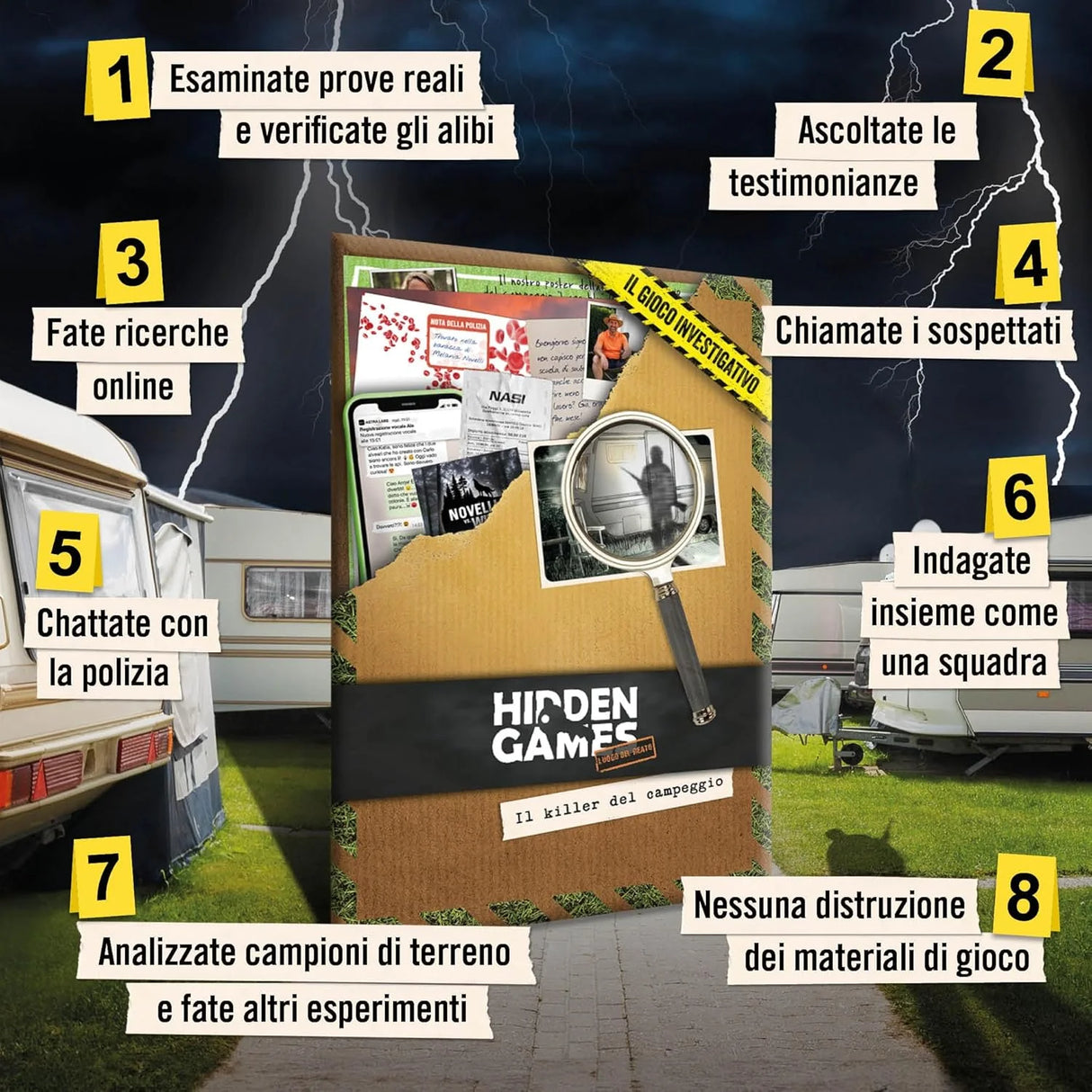 Il killer del campeggio (IT) - Gioco investigativo