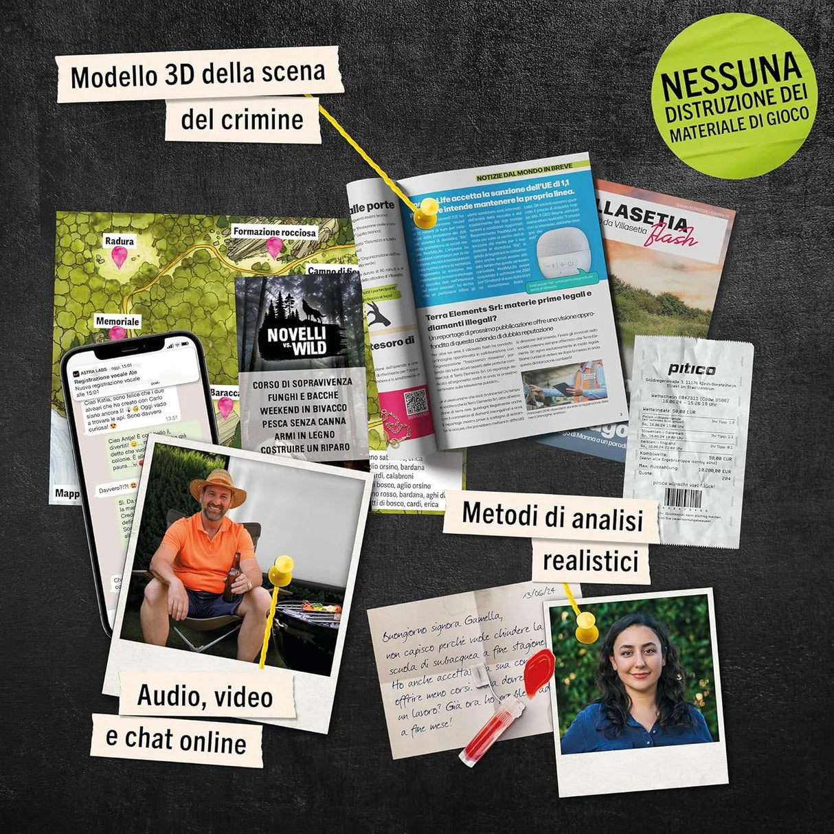 Il killer del campeggio (IT) - Gioco investigativo