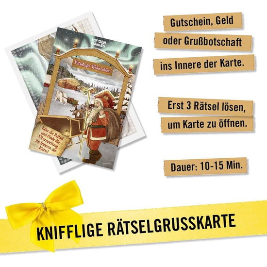 Hidden Games - Rätselhafte Weihnachten - Rätselkarte