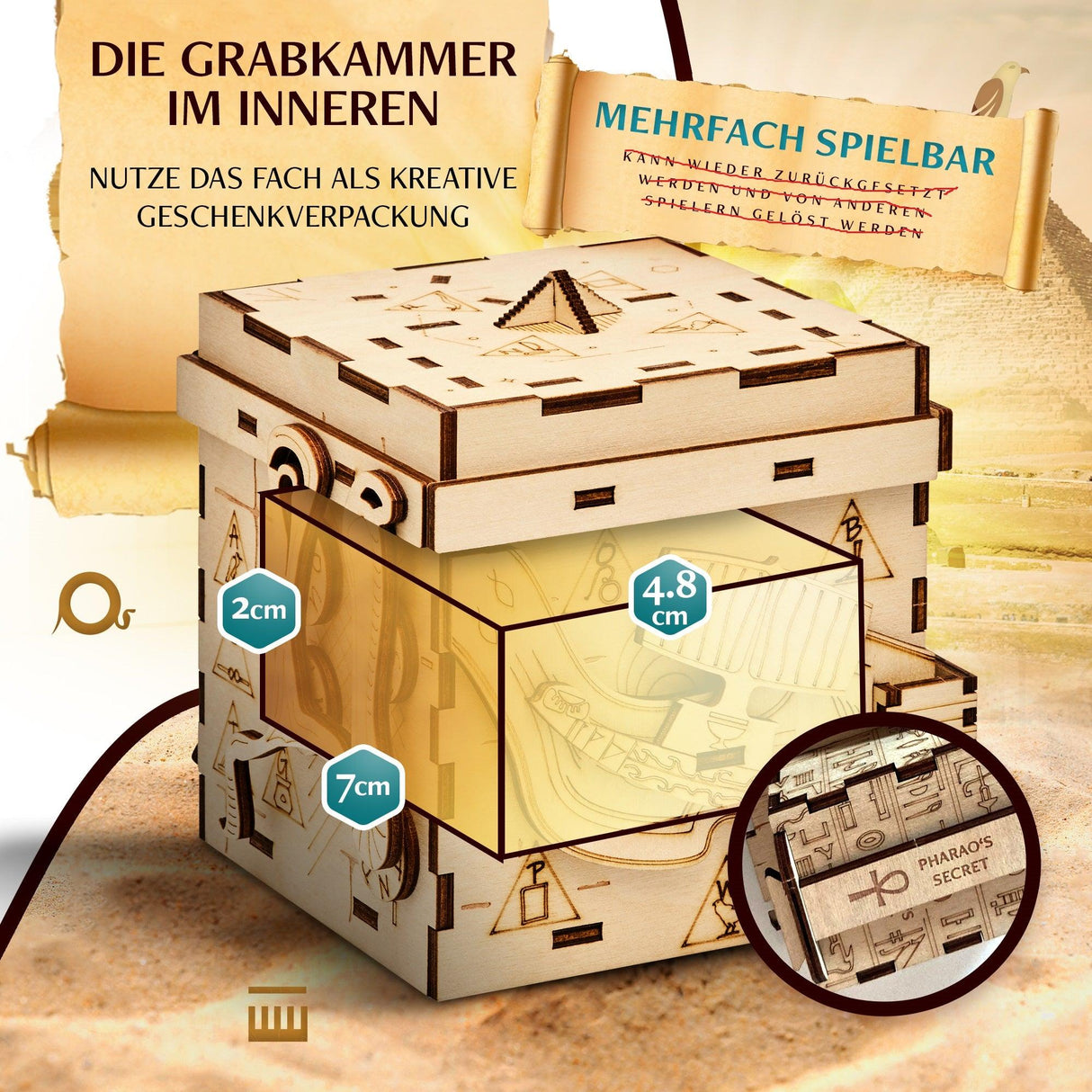 Pharao's Secret - Rätselbox - derdealer.ch