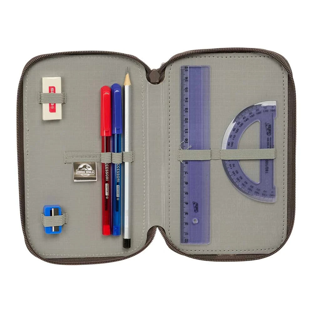 Jurassic World "T-Rex" - Etui inkl. Stifte, Spitzer und Radiergummi (37 Teile)