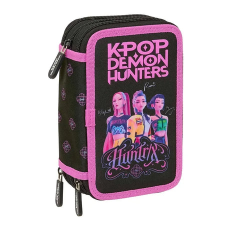 Safta K-POP Demon Hunters  "Black" - Etui inkl. Stifte, Spitzer und Radiergummi (37 Teile) SA-442675857