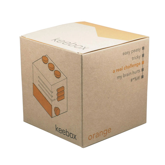 keebox - orange - Rätselbox / Rätselspiel