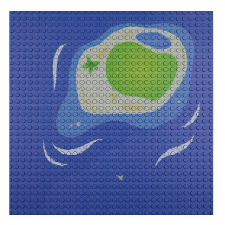 Open Bricks Kleine Insel 32x32 - Bauplatte OB-P32SI1