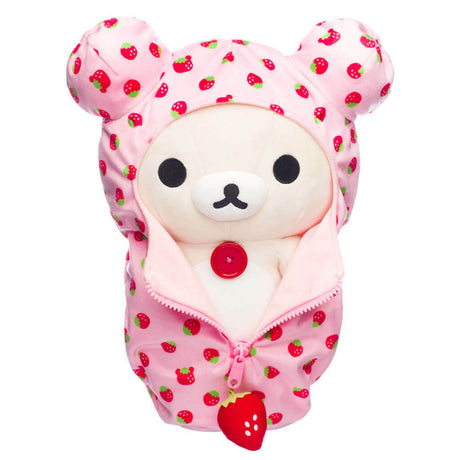 Korilakkuma im Erdbeer-Schlafsack - Plüschtier
