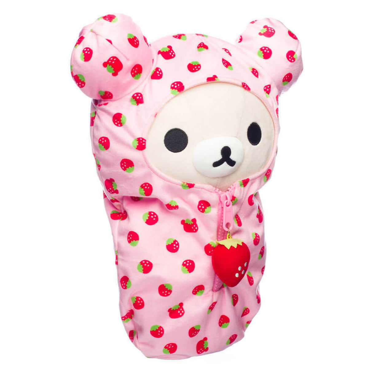 Korilakkuma im Erdbeer-Schlafsack - Plüschtier