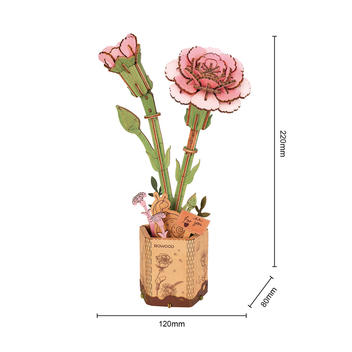 Landnelke - Holzbausatz Blume