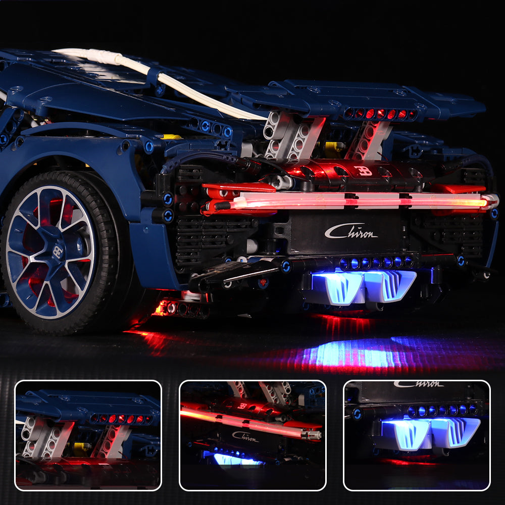 LED Licht Set für LEGO Bugatti Chiron (42083) inkl. Fernbedienung