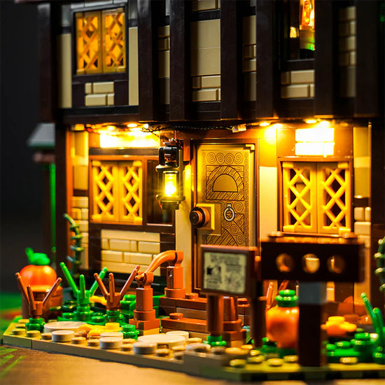 BrickBling - LED Licht Set für LEGO Disney Hocus Pocus: Das Hexenhaus der Sanderson-Schwestern (21341) inkl. Fernbedienung