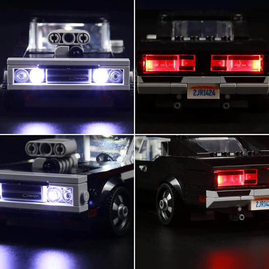 BrickBling - LED Licht Set für LEGO Fast & Furious 1970 Dodge Charger R/T (76912)