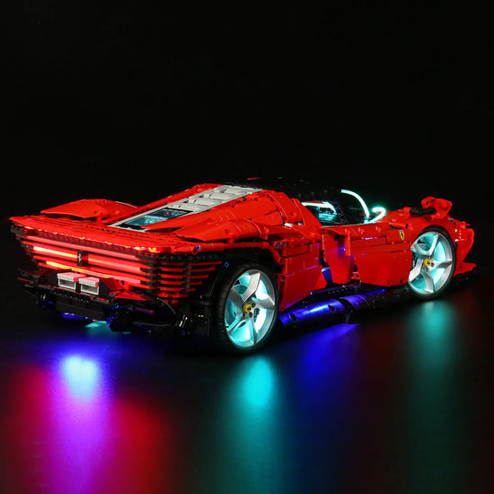 BrickBling - LED Licht Set für LEGO Ferrari Daytona SP3 (42143) inkl. Fernbedienung