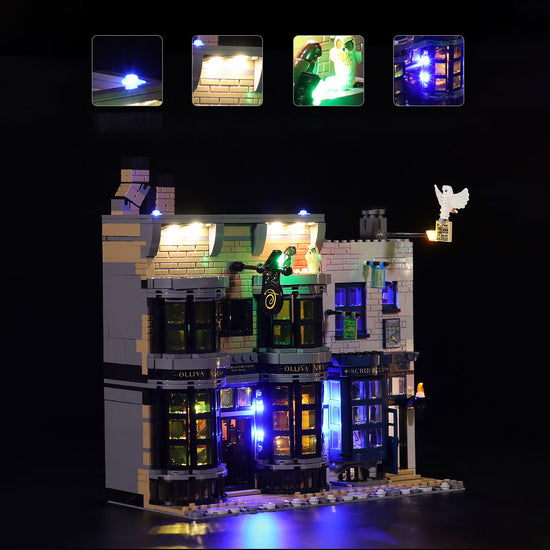 BrickBling - LED Licht Set für LEGO Harry Potter: Winkelgasse (75978) inkl. Fernbedienung