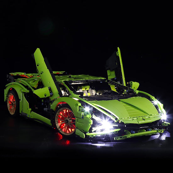 BrickBling - LED Licht Set für LEGO Lamborghini Sián FKP 37 (42115) inkl. Fernbedienung