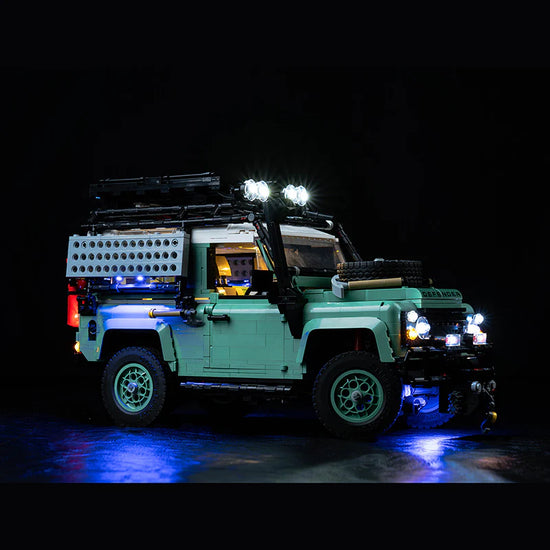 BrickBling - LED Licht Set für LEGO Land Rover Classic Defender 90 (10317) inkl. Fernbedienung