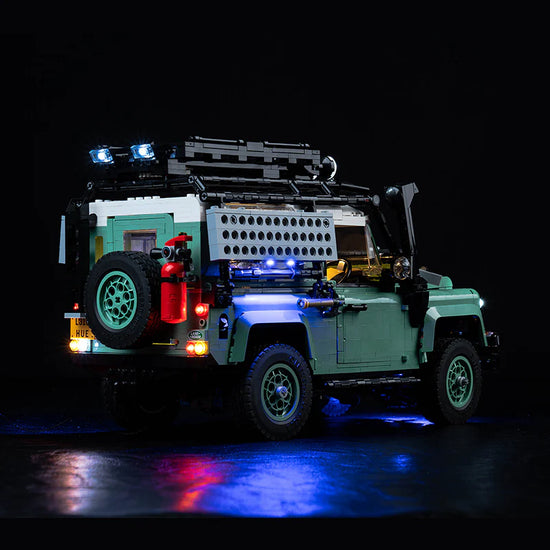 BrickBling - LED Licht Set für LEGO Land Rover Classic Defender 90 (10317) inkl. Fernbedienung