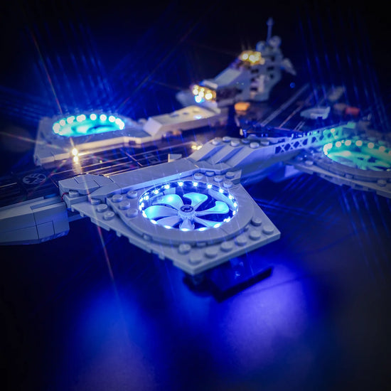 BrickBling - LED Licht Set für LEGO Marvel: Helicarrier der Avengers (76295)