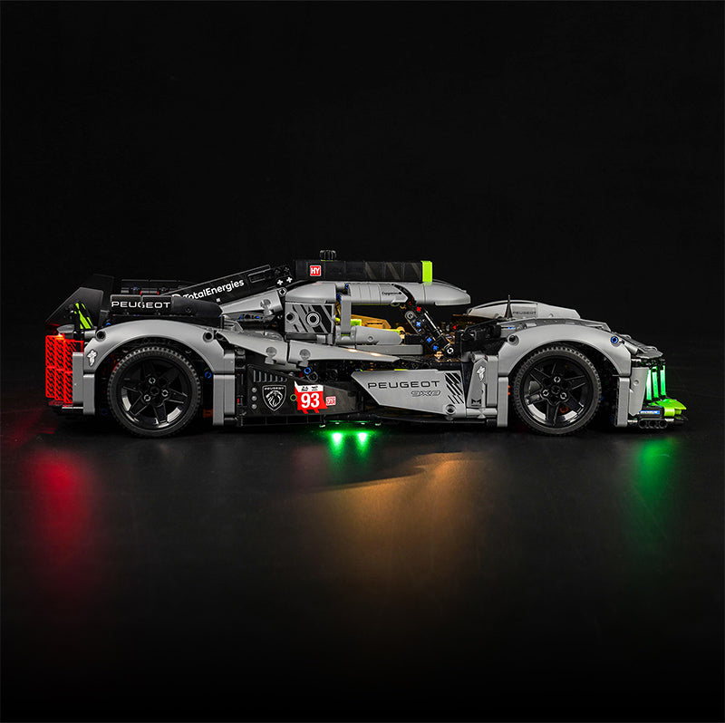 LED Licht Set für LEGO PEUGEOT 9X8 24H Le Mans Hybrid Hypercar (42156)